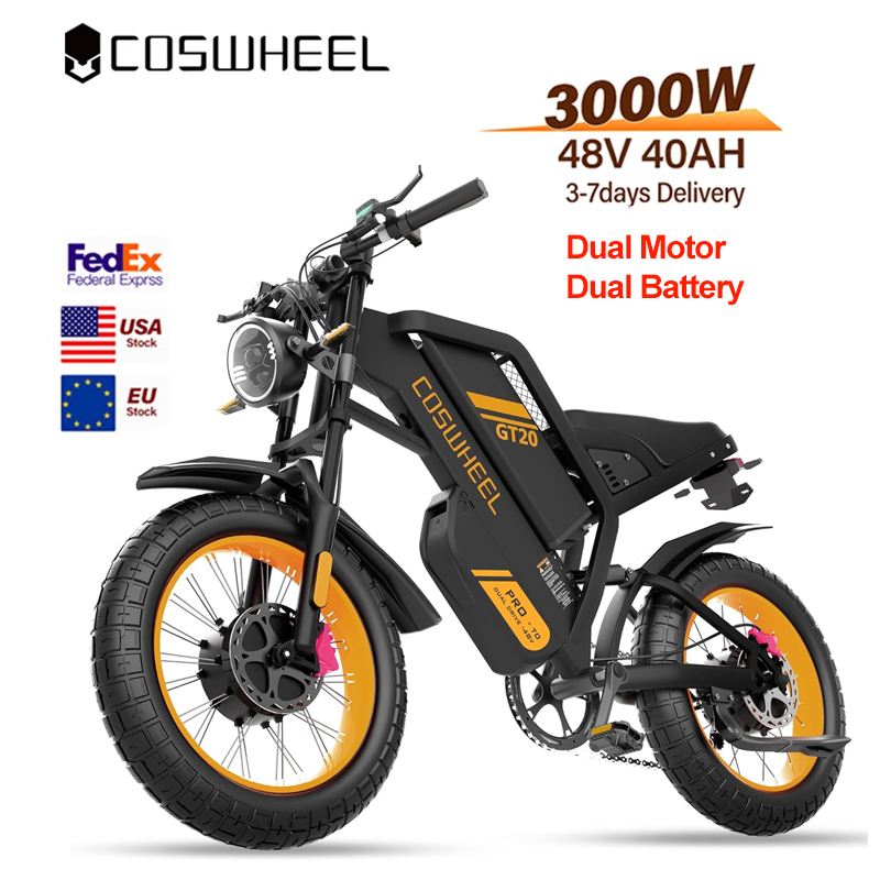 Motorcycle Gear Ratings - Vélo électrique Coswheel pour adulte, 3000W,