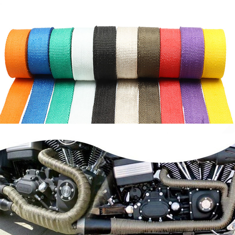 Exhaust Wrap Titanium - Enduro moto silencieux d'échappement bande thermique