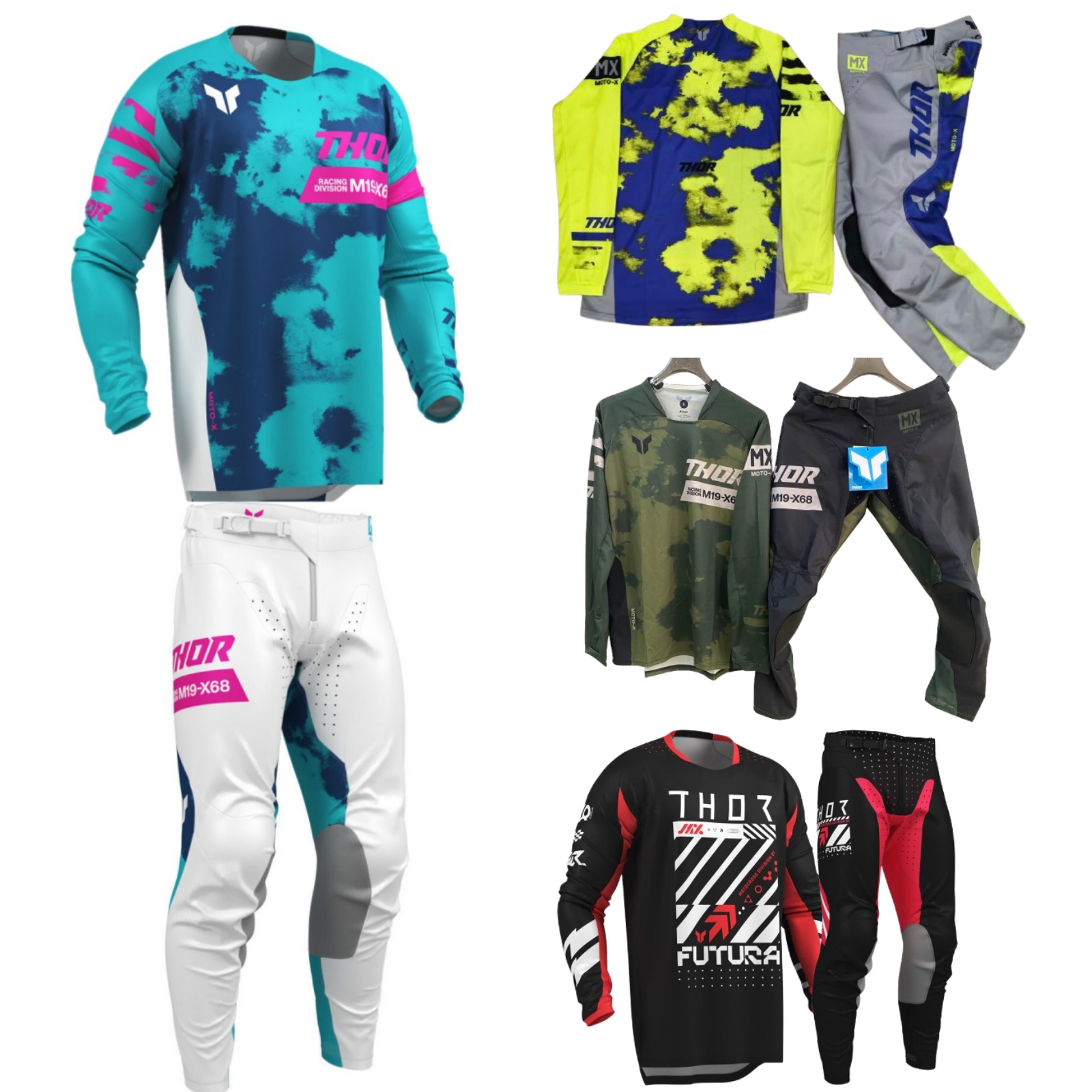 Motorcycle Gear Kit - Ensemble d'équipement de Motocross haut hors