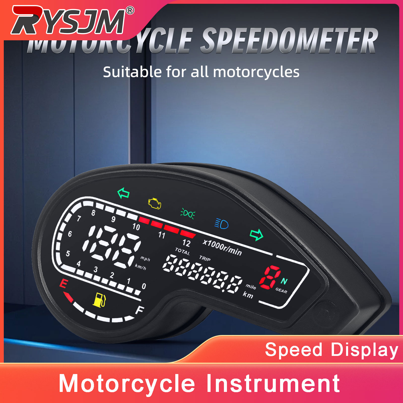 Motorcycle Gear And Accessories - Compteur de vitesse numérique LED pour