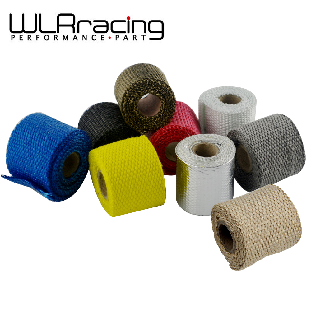 Exhaust Wrap Titanium - WLR RACING-Rouleau thermique pour moto, fibre