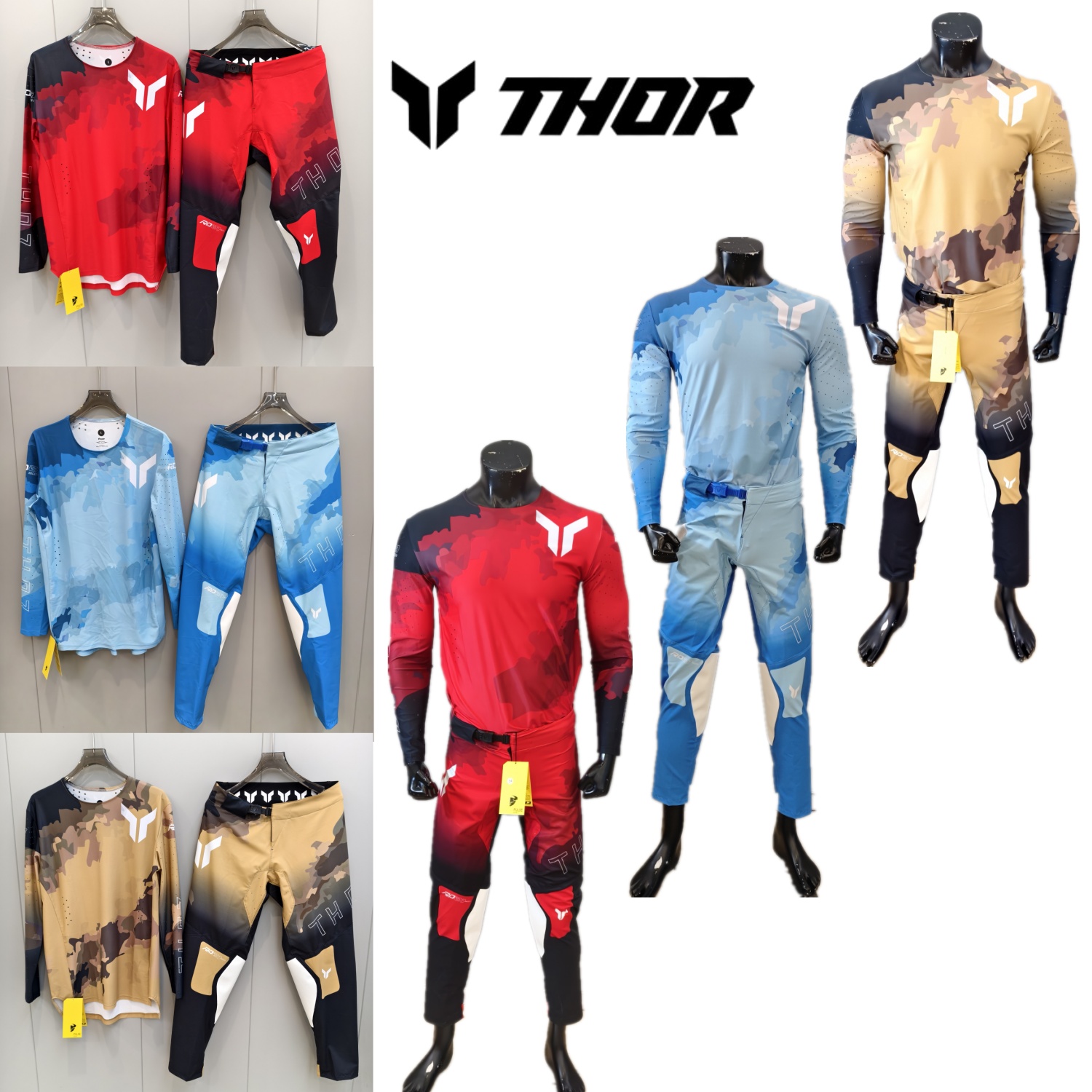 Motorcycle Gear Kit - Ensemble de vêtements de motocross THOR,