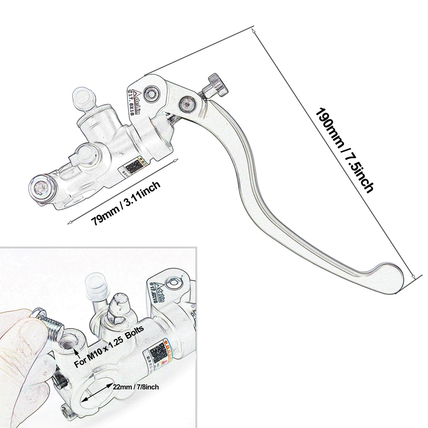 Levier de pompe de frein et d' - Motorcycle Gear And Accessories avis et prix